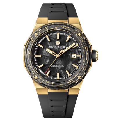 Tsarbomba Electron-Carbon-X II Mechanical Watch Carbon Fiber Dial